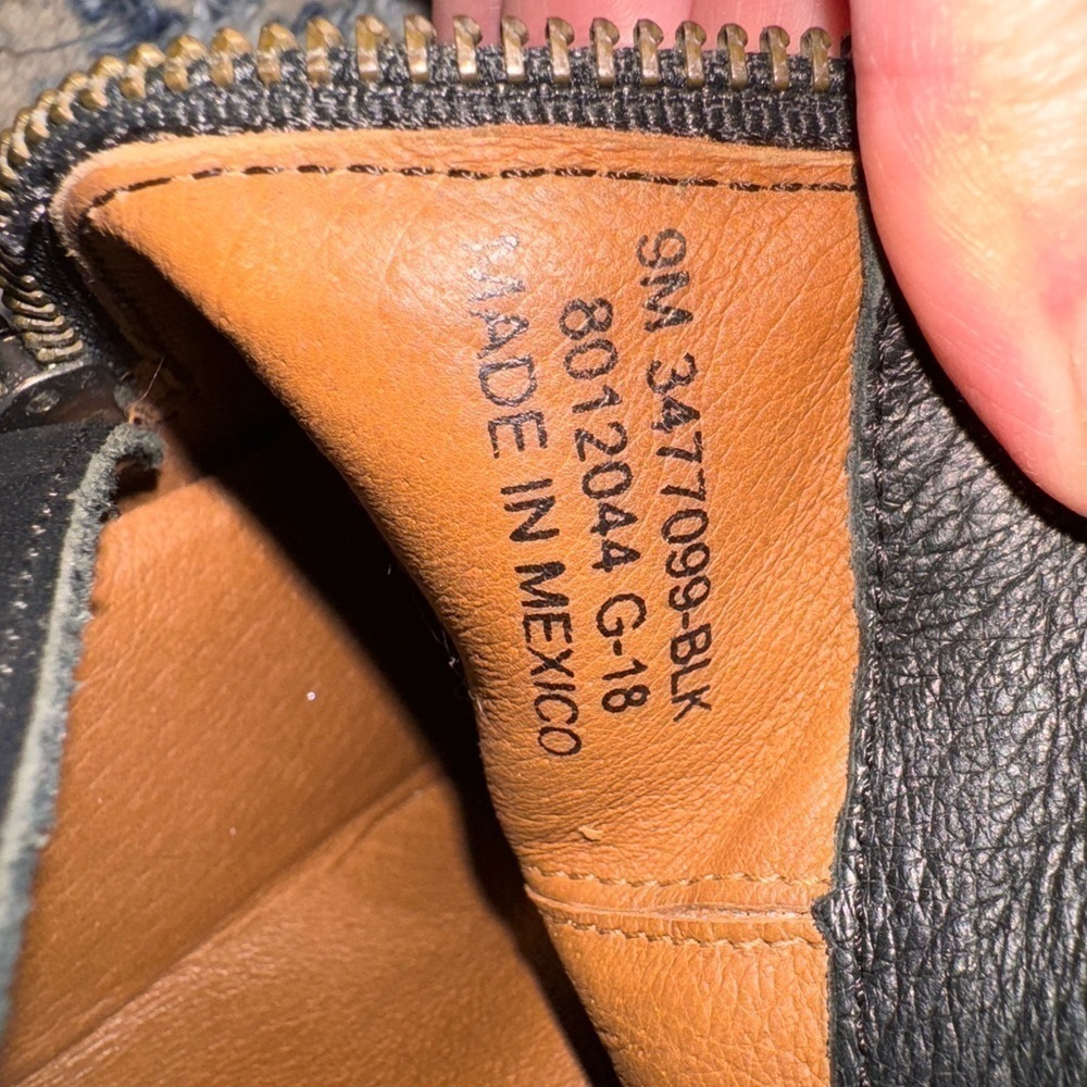 Frye Black Ankle Boots with Silver Buckles - Picture 11 of 11